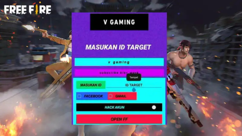 APK Hack Akun FF Salin ID