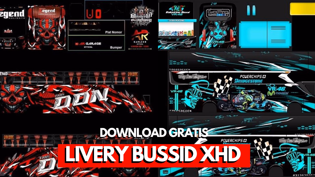 Gambar livery Bussid XHD dengan dek tinggi dan kualitas jernih terbaru tahun 2026