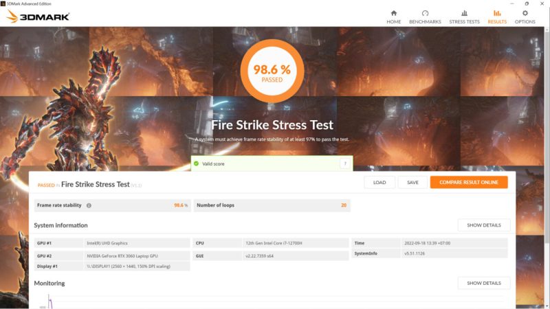 3dmark Fire Strike Stress Test