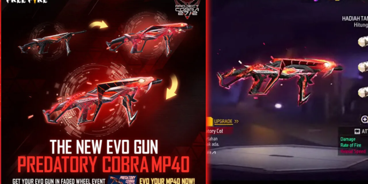 Evo gun mp40 predatory cobra ff