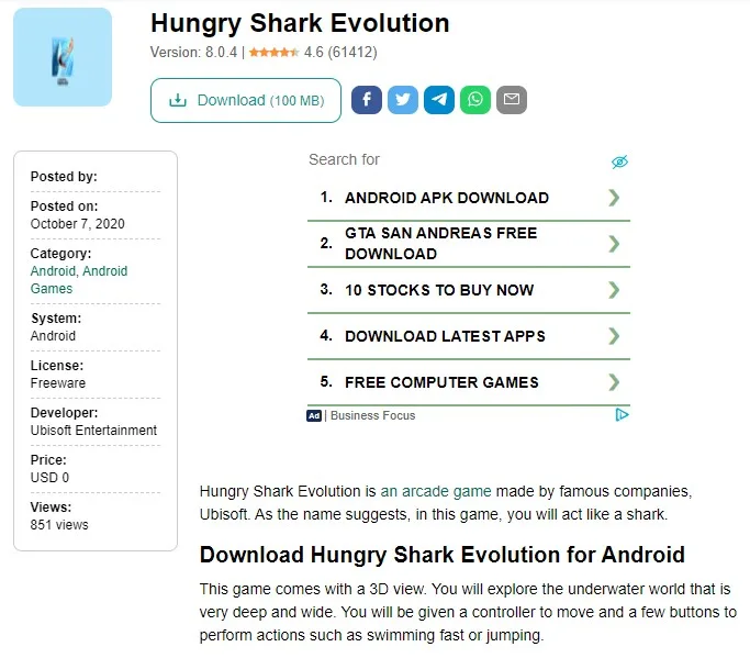 Hungry shark evolution mod apk 1