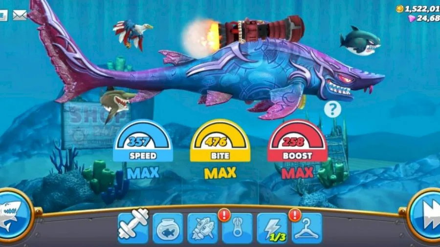 Hungry shark evolution mod apk 4