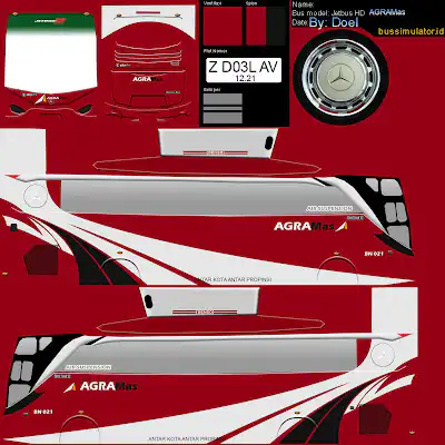 Download 100+ Livery Bus Simulator Indonesia HD Gratis 2024 14 Livery Bussid HD