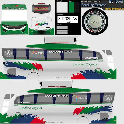 Download 100+ Livery Bus Simulator Indonesia HD Gratis 2024 6 Livery Bussid HD