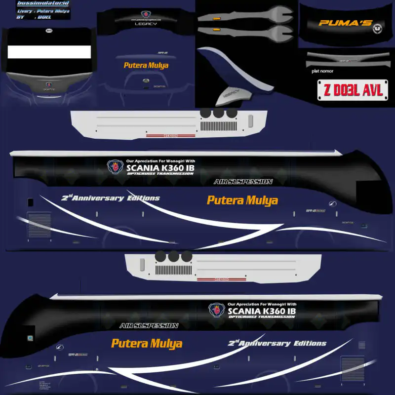 Livery Bussid XHD