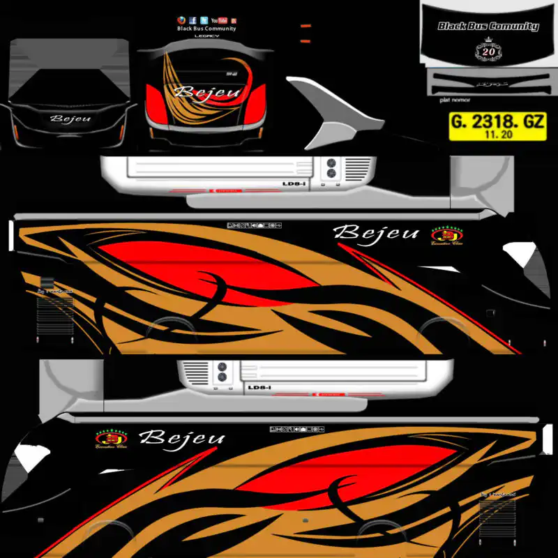 Livery Bussid XHD