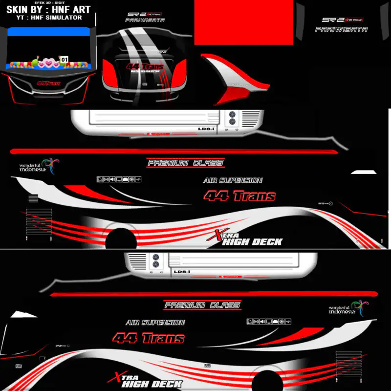 Livery Bussid XHD