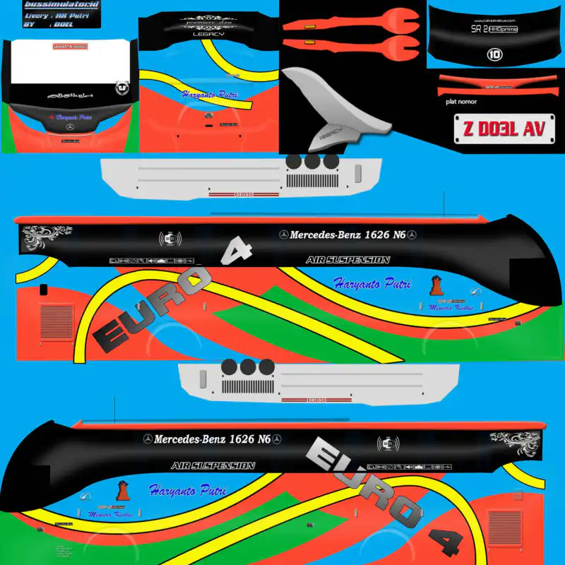 Livery Bussid XHD