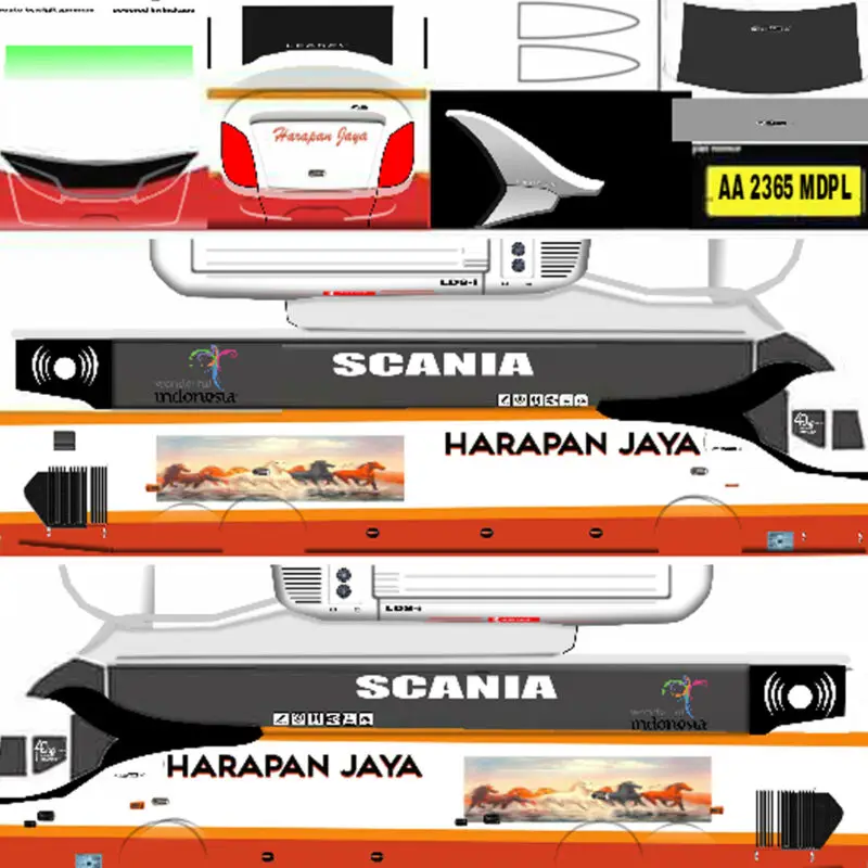 Livery bus harapan jaya