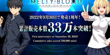 Penjualan melty blood: type lumina tembus 330 ribu kopi | aniplex