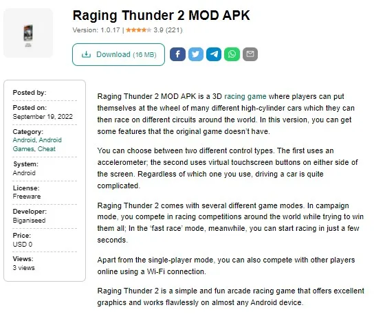 Raging thunder mod apk 1