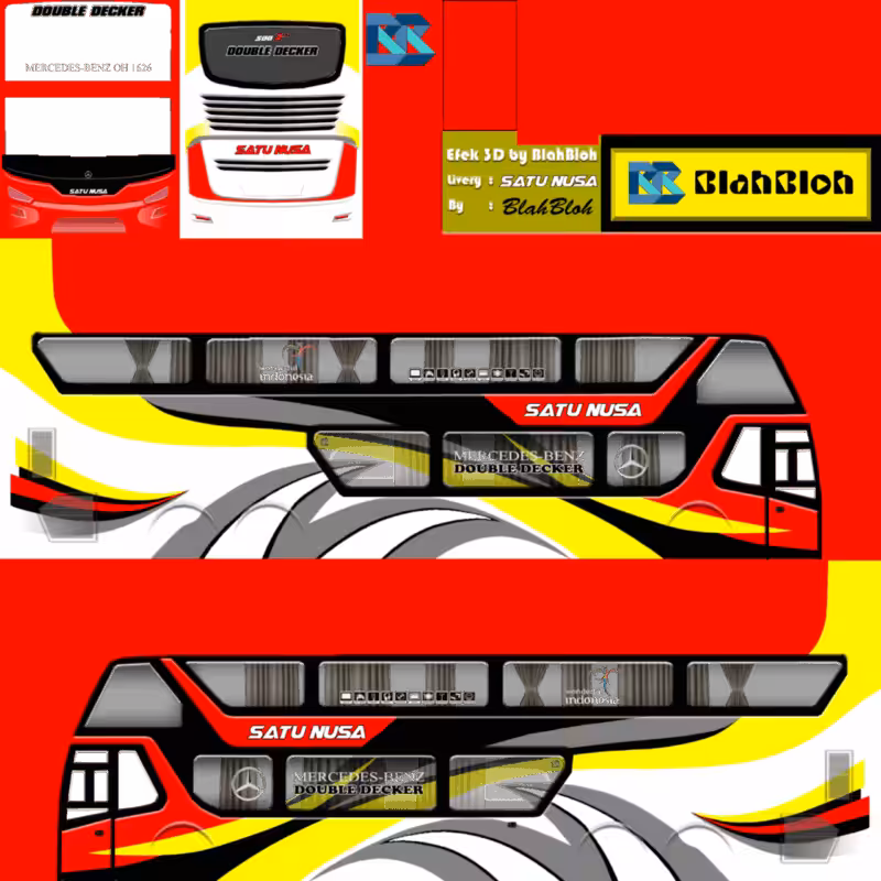 Livery Bus Simulator ID SSD Satu Nusa