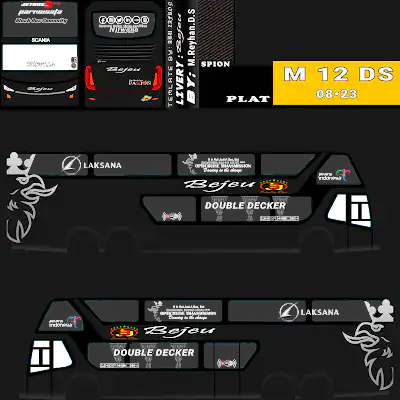 Livery Bussid Sdd Bejeu Black
