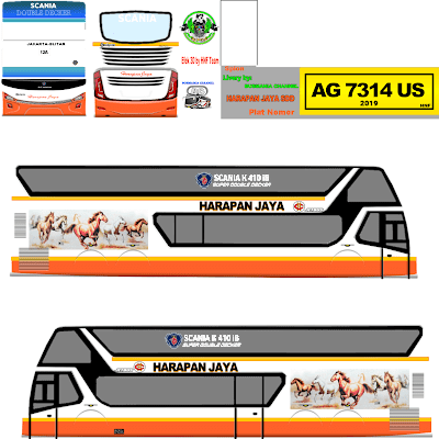 Livery Bussid Sdd Harapan Jaya 2