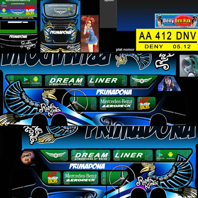 Livery Bussid Sdd Primadona Biru