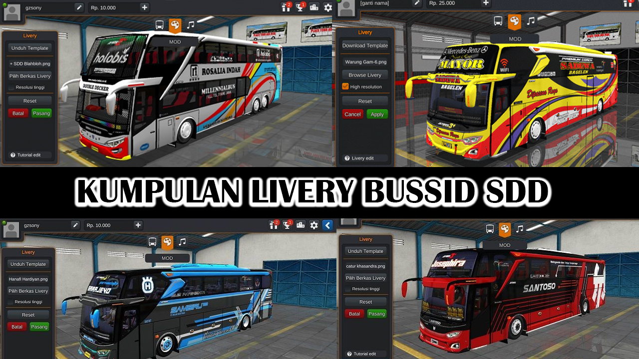 80+ Livery Bussid SDD 2026 Terbaru, Kualitas Jernih