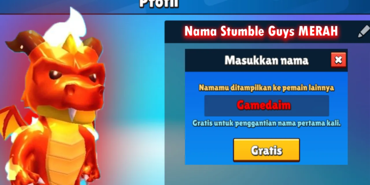 Nama stumble guys merah