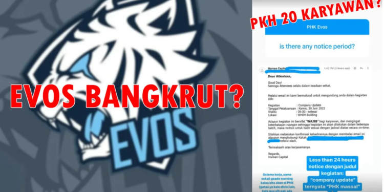 Evos bangkrut