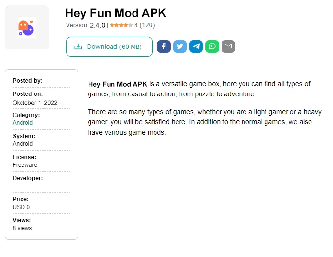 Hey fun mod apk