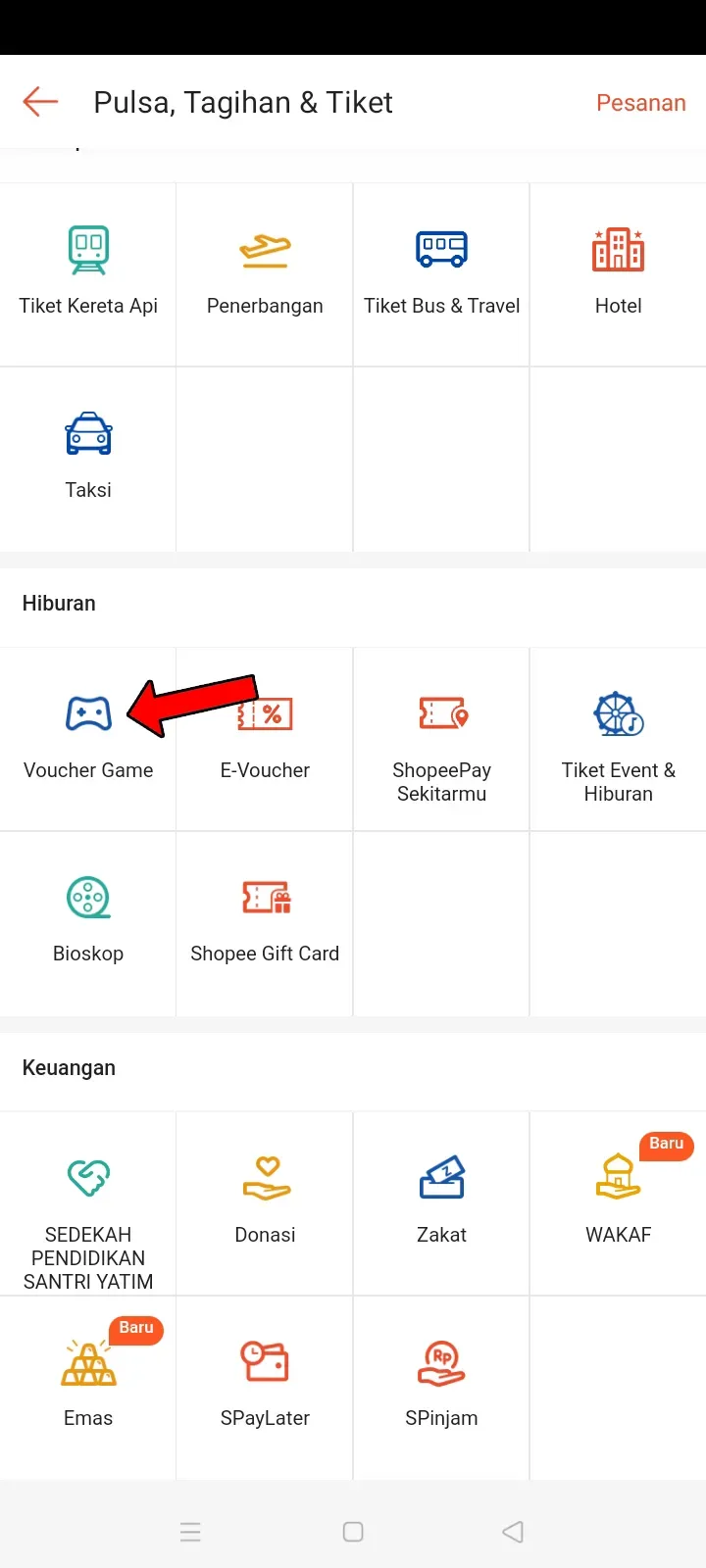 Top up free fire di shopee 3