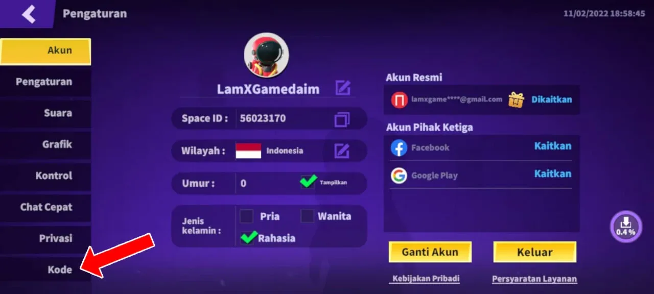 Cara menggunakan kode redeem super sus