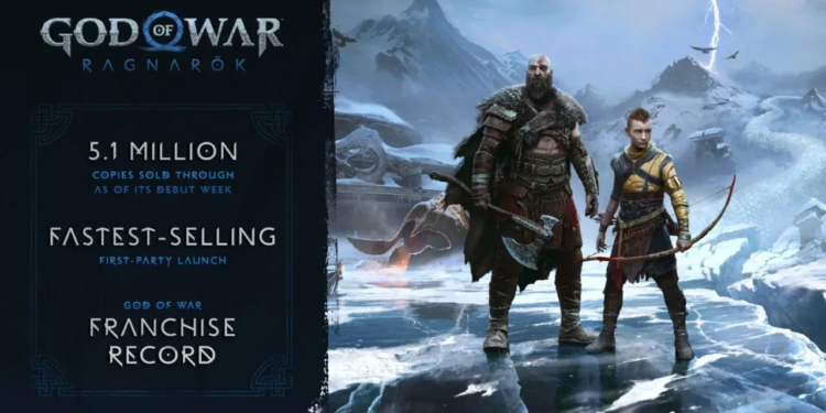 God of war ragnarök tembus 5 juta kopi