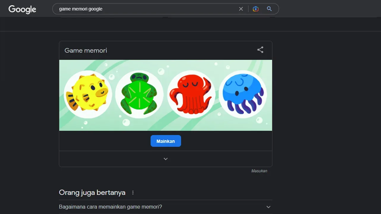 Game memori google