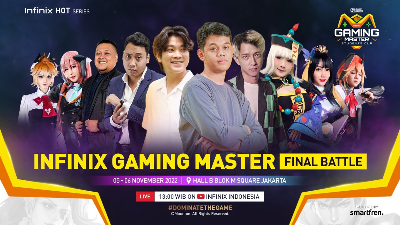 Perhelatan Grand Final INFINIX MLBB Gaming Master Segera Digelar Awal November