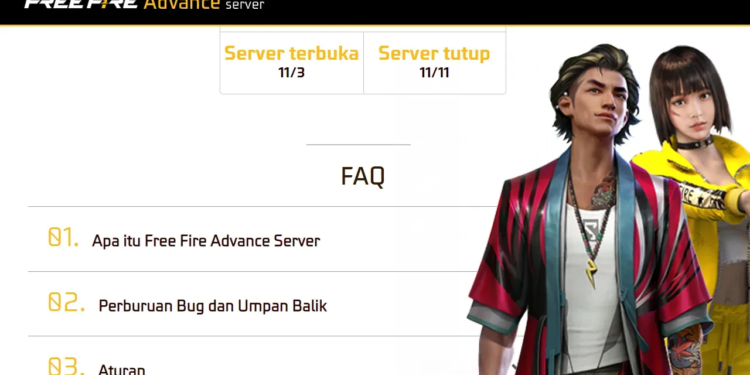 Jam berapa ff advance server november 2022 dibuka