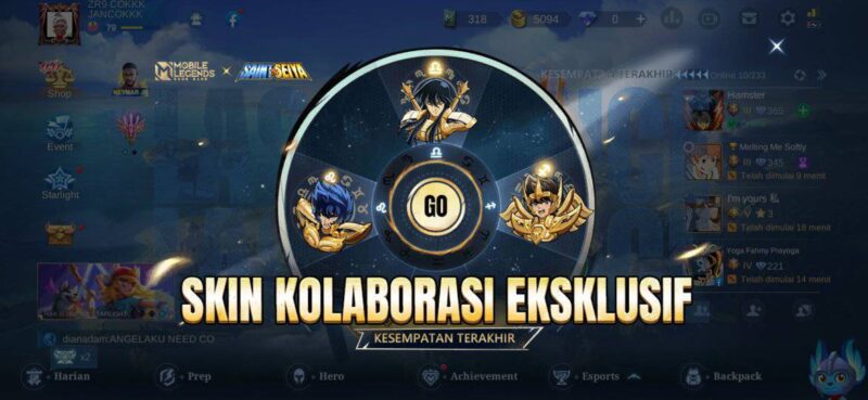 Mlbb x saint seiya