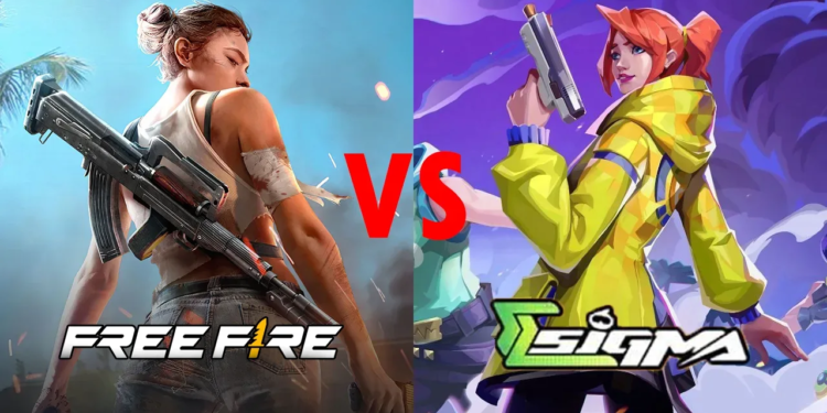 Similarities between sigma battle royale and free fire