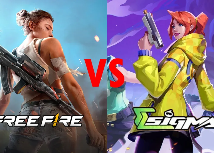 Similarities between sigma battle royale and free fire