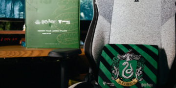 Secretlab memory foam lumbar pillow harry potter slytherin edition gamedaim review 05