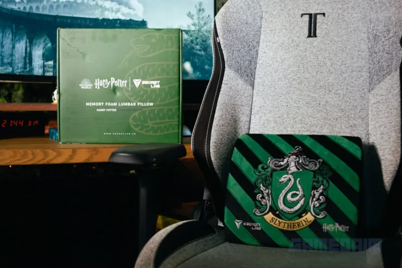 Secretlab Memory Foam Lumbar Pillow Harry Potter Slytherin Edition Gamedaim Review 05