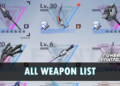 All tower of fantasy weapons