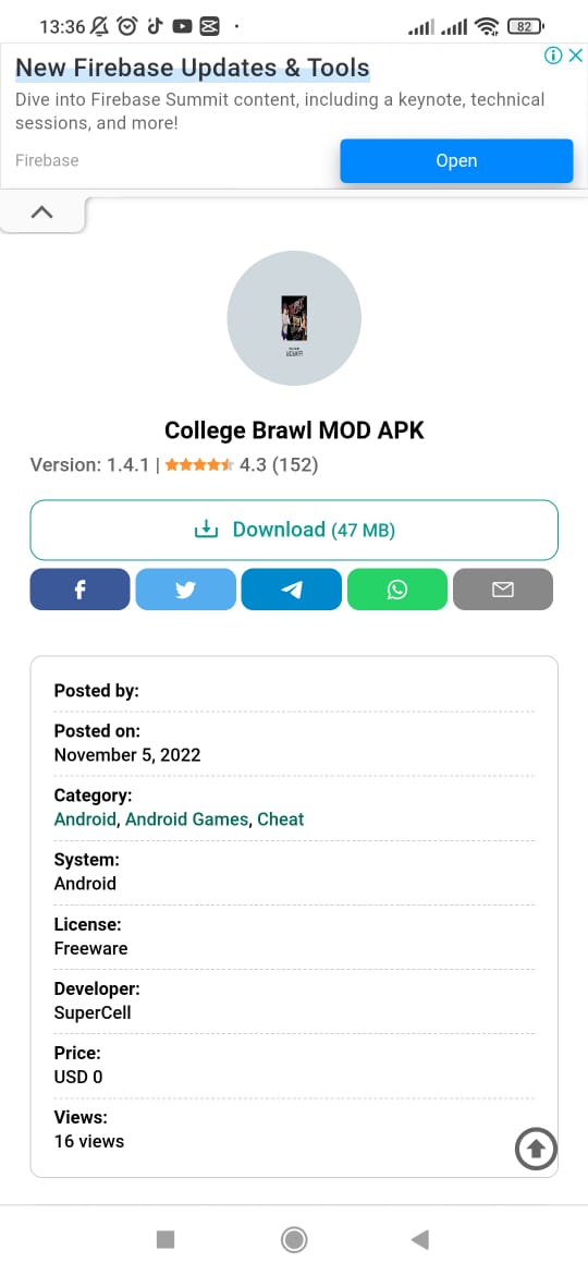 College brawl mod apk download