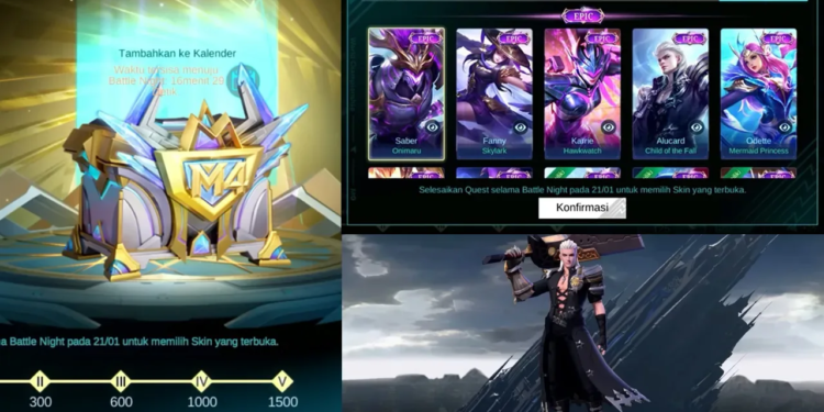 Cara mendapatkan skin epic secara gratis di m4 pass chest