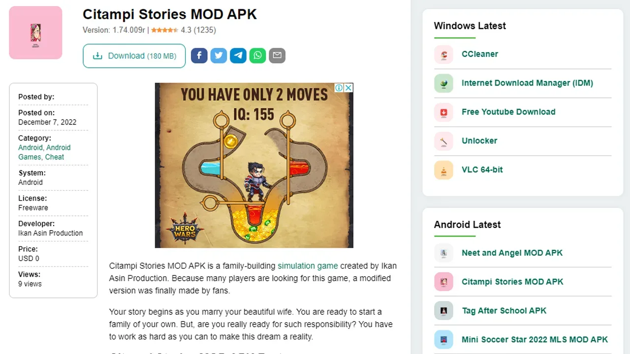 Citampi stories mod apk