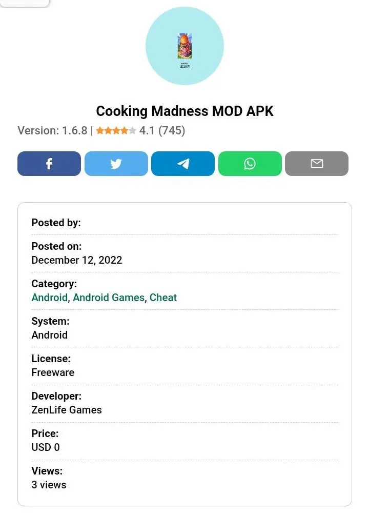 Cooking madness mod apk