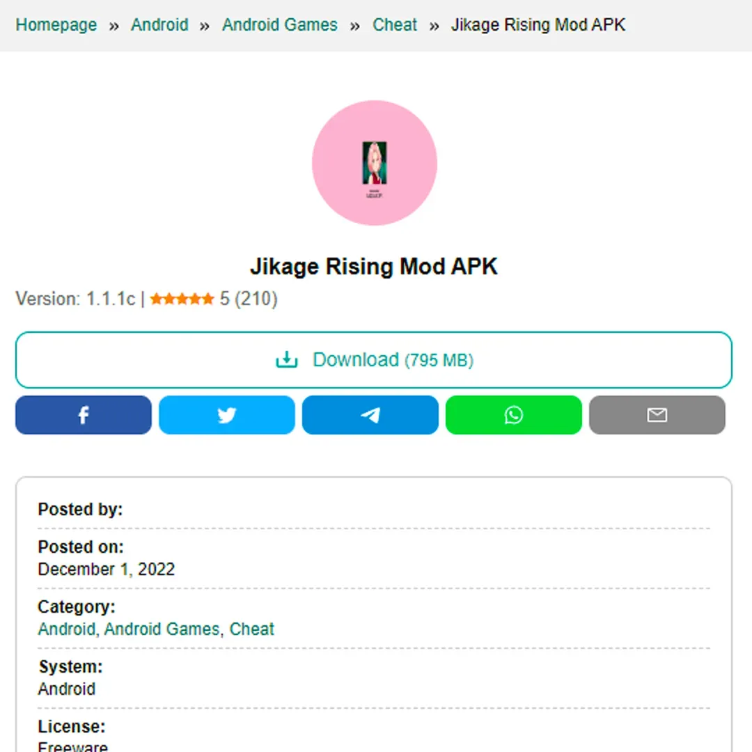 Jikage rising mod apk