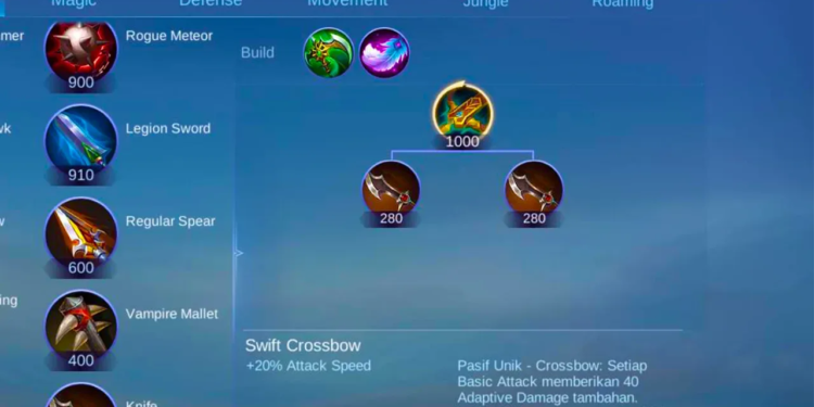 Swift crossbow mobile legends