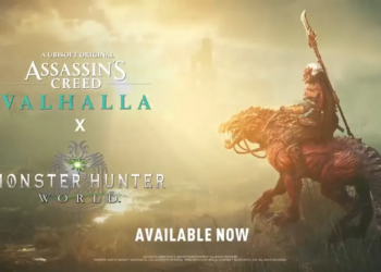 Assassin's creed valhalla kolaborasi dengan monster hunter: world