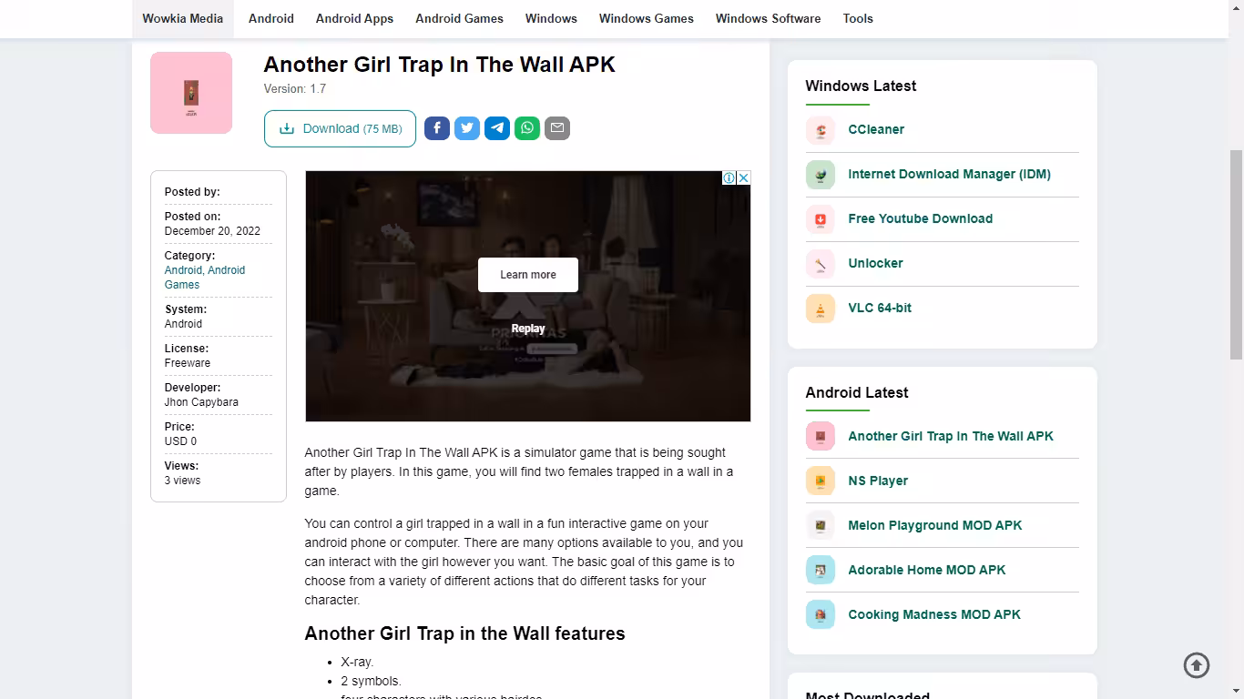 Another Girl In The Wall Mod APK