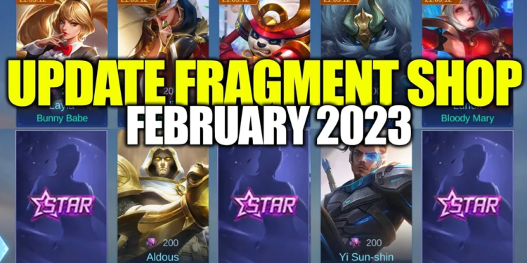 Fragment shop februari 2023 mobile legends