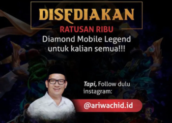 Unik, politisi ini cari followers dengan berbagi ratusan ribu diamond mlbb