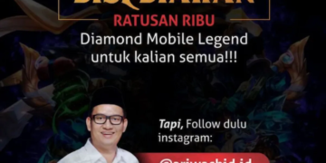 Unik, politisi ini cari followers dengan berbagi ratusan ribu diamond mlbb