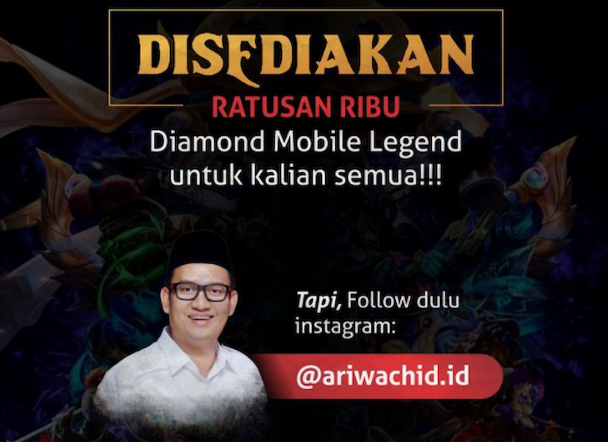 Unik, Politisi Ini Cari Followers dengan Berbagi Ratusan Ribu Diamond MLBB