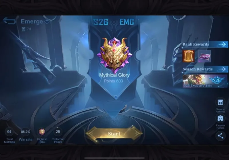 Begini Penjelasan Sistem Rank Mobile Legends Terbaru, Sistem Poin Dihapuskan!