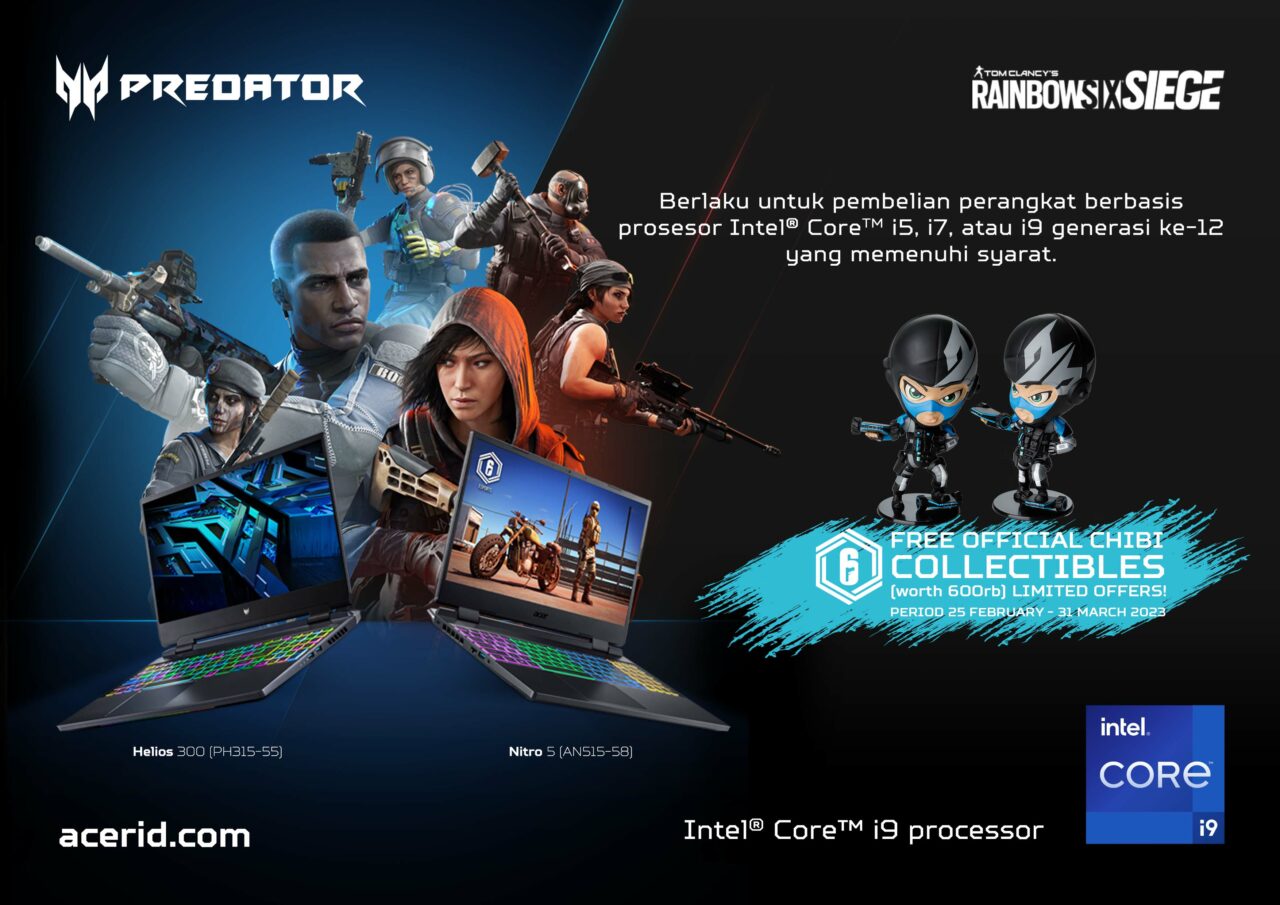Acer Adakan Promo Cashback dan Berikan Figure Twitch Rainbow Six: Siege