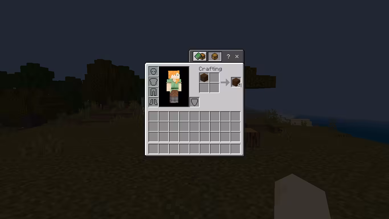 Cara Membuat Dark Oak Planks di Minecraft